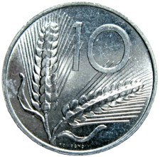 ITALY. 10 LIRE, 1953