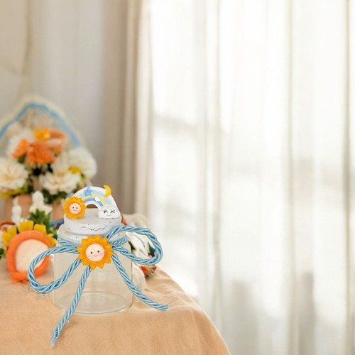 Barattolo tappo decorato - tappo,