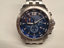 Citizen Eco drive H500-S056250 Titanium sapphire chrono uomo 43 mm dial blu