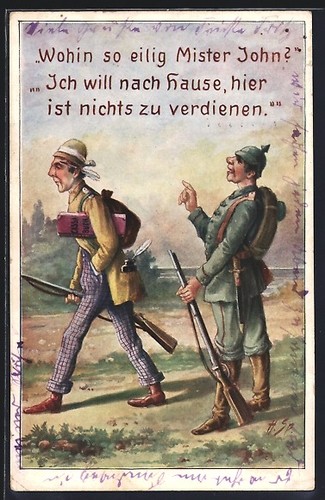 Cartolina soldato britannico