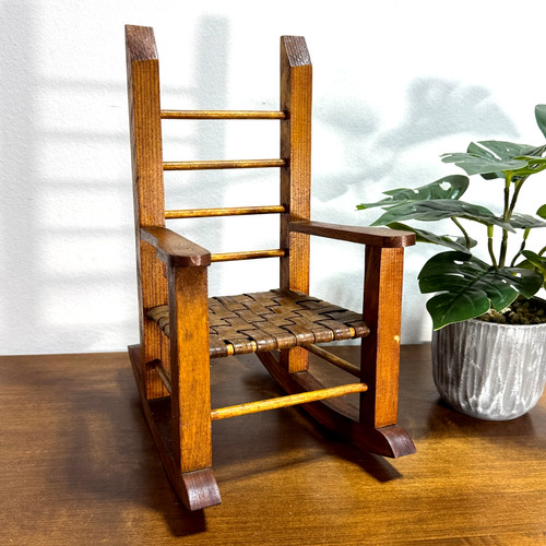 Sedia dondolo vintage in - sedia,
