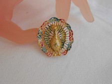 vintage SPILLA GERRY'S Pavone con la ruota