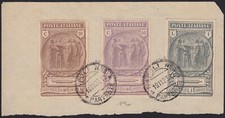 Regno d’Italia Camice Nere serie completa 3 valori usati annulli orig. (147/9)