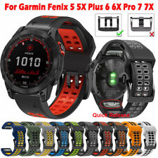 Cinturino orologio silicone Quick Fit per Garmin Fenix 7 7X Solar 6 6X 5 5X 3 3HR