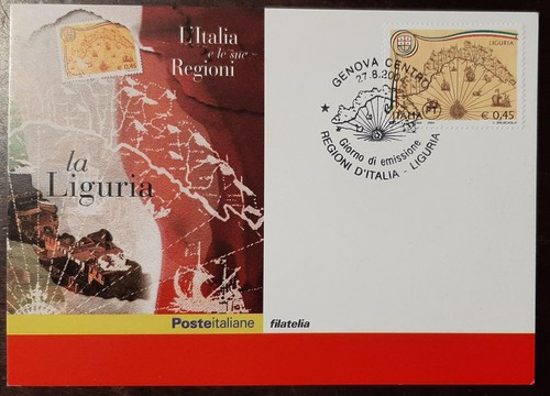 Cartolina regioni italia - italia, la