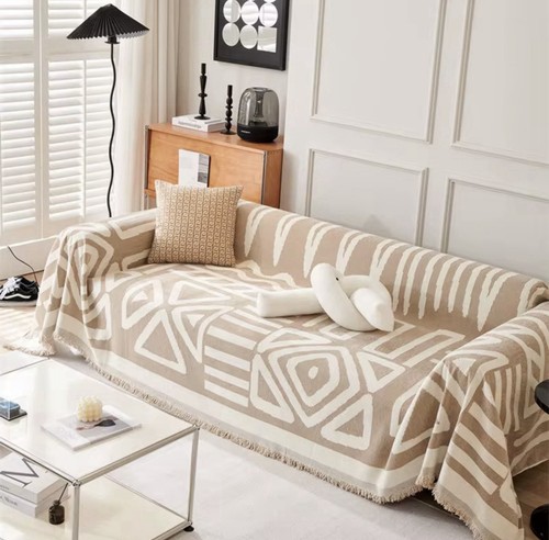 Copridivano ciniglia beige - ciniglia, per