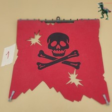 Playmobil vela maggiore nave pirata + alberi union-color rosso con teschio