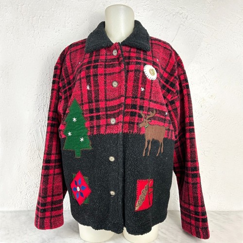 Talbots giacca pile applique - talbots,