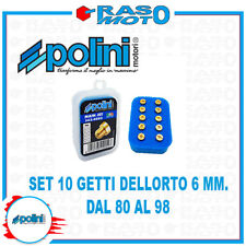 Kit 10 Getti Massimo Polini 6 Mm Tipo Grosso da 80 a 98 Carburatori PHSB