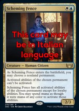 MTG SCHEMING FENCE EXC - RICETTATORE COSPIRATORE 219 - SNC - MAGIC