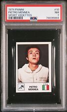 1974 Panini Sport Vedettes 10 Pietro Mennea psa 7