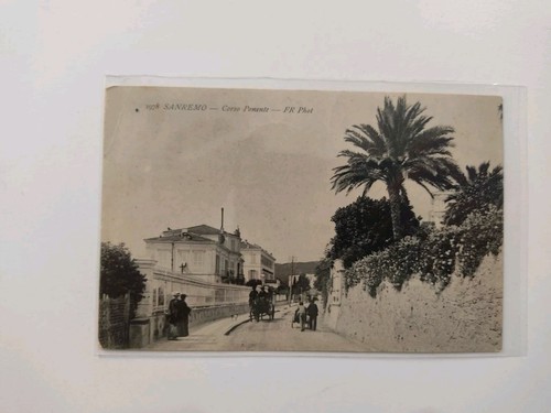 Rara cartolina sanremo 1911 - sanremo,
