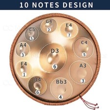 Batteria Handpan 9/10/12/14 toni 22 pollici 432hz440hz D minore acciaio lingua batteria yoga