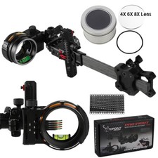 Visiera ad arco composta 5 pin visiera ad arco 4 x 6 x 8 x lente tiro con l'arco visiera da caccia