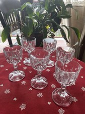 Sei bicchieri cristallo  da