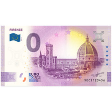 0€ ZERO EURO SOUVENIR BANCONOTA TURISTICA ITALIA 2025 - FIRENZE DUOMO