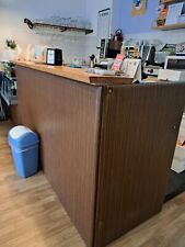 BANCO BAR REFRIGERATO ACCIAIO INOX 2 CELLE PIANO IN LEGNO GIA' PANNELLATO