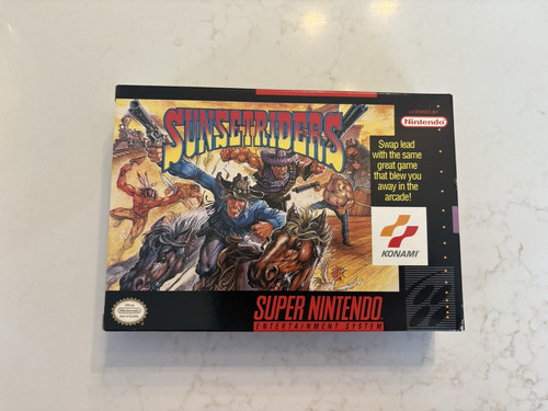 Sunset riders snes box - riders,