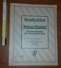 A.A. V.V., Raccolta di Temi di Musica per Pianoforte: per l'insegnamento, 1924