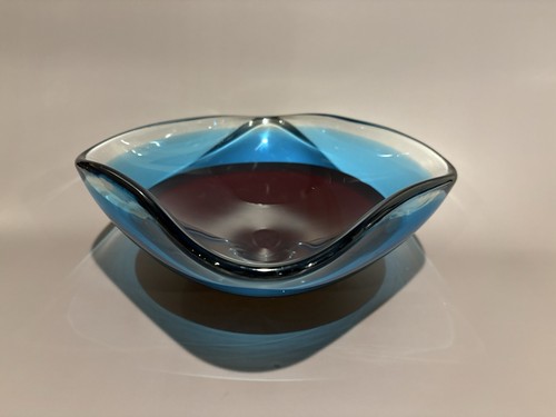 Ciotola vetro murano blu - di,