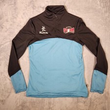 Giacca Kurki donna taglia 12 blu rugby ontario storm full zip felpa pista