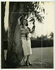 Foto Fay Wray 1938 11x14 Il Segreto della Giuria Originale Doppia Wt Glamour XL65