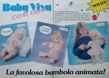 Pubblicità Advertising Werbung Italian Clipping 1989 BAMBOLA ANIMATA BABY VIVA.