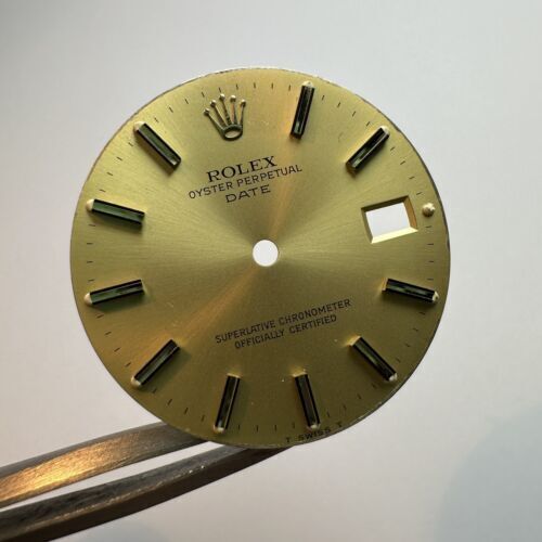 Rolex date champagne gold dial - date,