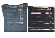 Girocollo Unisex Misto Lana Colore Scuro Taglie Piccole Gran Sasso Vintage Moda