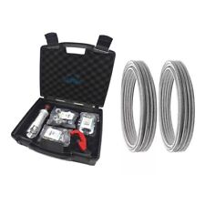 KIT CARTELLATRICE MOD 562 + TUBI INOX FLESSIBILI 1/2" e 3/4" ACQUA CON VALIGETTA