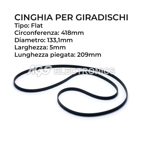 Cinghia per giradischi - , flat
