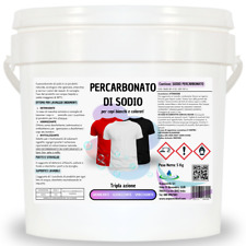 acquaverde PERCARBONATO di SODIO PURO SMACCHIANTE IGIENIZZANTE SBIANCANTE 5 Kg