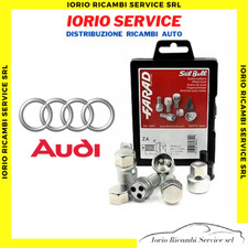 KIT 4 BULLONI FARAD ANTIFURTO AUTO per AUDI A1, A2, A3 E A4 CERCHI IN LEGA