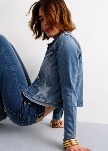 Giubbotto liu denim - giubbotto, jo