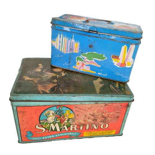 Scatole latta vintage anni - 2,