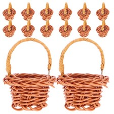  14 mini cestini intrecciati