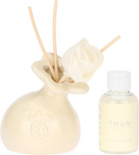 Confezione Regalo Mini Diffusore, Crema, Stoneware, Collezione Bomboniera, 50 Ml