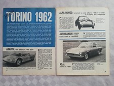 Clipping Ritaglio Articolo 1962 44° Salone Automobile Torino Notizie