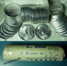 ITALIA ROTOLINO ROLL 50 PZ 10 LIRE FDC 1970