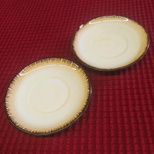 2 PIATTINI PER TAZZINE DA CAFFÈ DECORO AGLIANICO DI CASA SICILIA DIPINTO A MANO