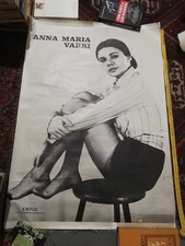 MANIFESTO POSTER ANNA MARIA VARRI anni 70 bianco e nero