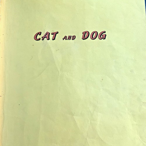 Vintage cat and - and, dog
