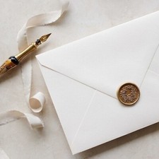 TIMBRO SIGILLO PER CERALACCA  CON INCISIONE DI 2 INIZIALI PARTECIPAZIONI NOZZE