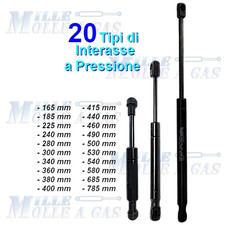 1 PISTONE A GAS MOLLA A PRESSIONE PER LETTO, MOBILI,CUCINA, 20 TIPI,  RICAMBIO