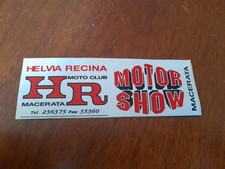 39) Adesivo vintage MOTOR SHOW MACERATA Moto Club Helvia Recina (anni 90) 