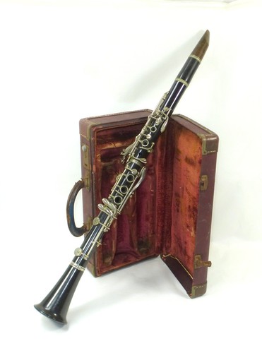 Vecchia clarinetto valigia - vecchia, in
