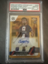 2022-23 Topps Chrome UEFA CC Autografi Warren Zaire-Emery Oro Rifrattore /50 