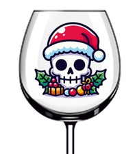 12x Acquerello Natale Teschio