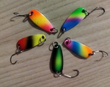 LOTTO 5 PZ  Cucchiaini Ondulanti,  trout Area Spoon 3 gr, spinning trota persico