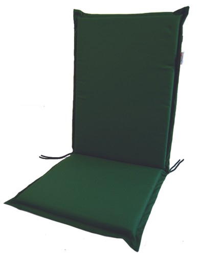 Cuscino verde con - con, schienale